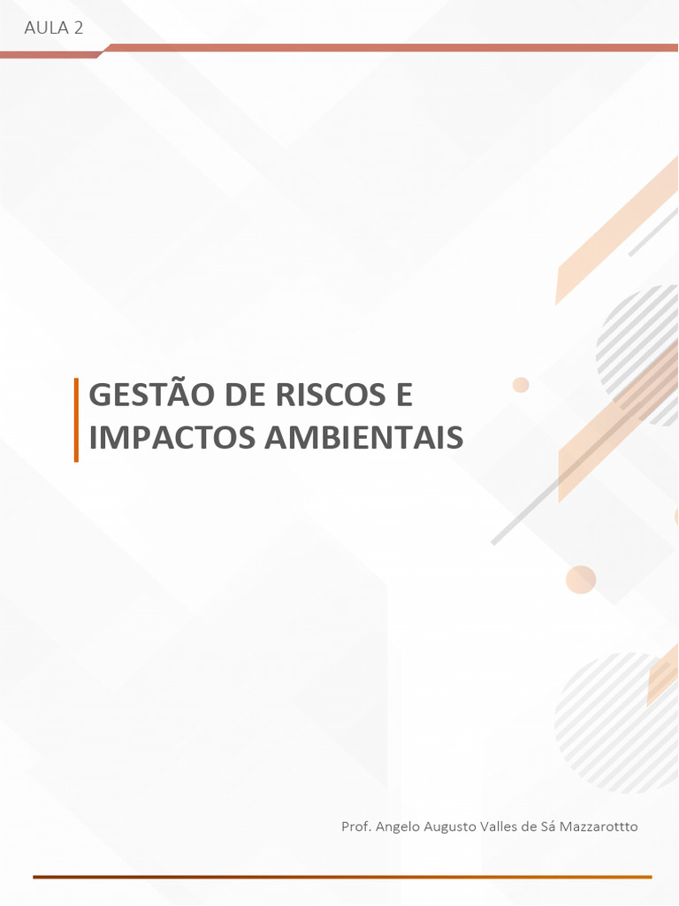 Gestão de Riscos e Licenciamento Ambiental | PDF | Economia ...