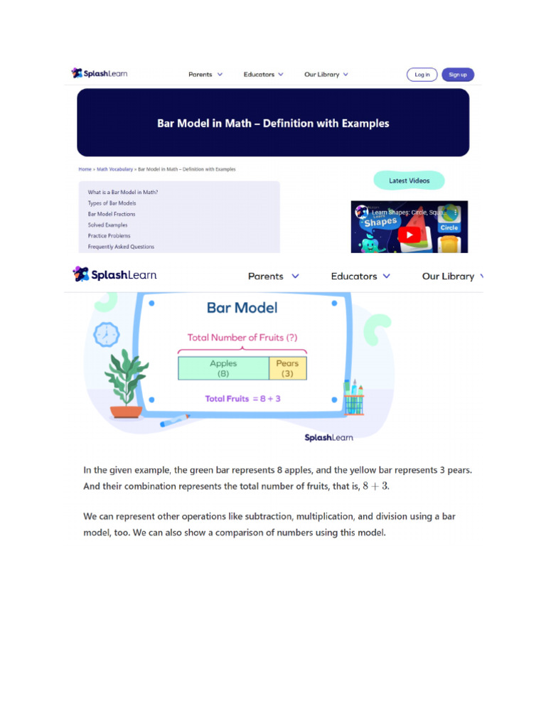 Bar Model | PDF