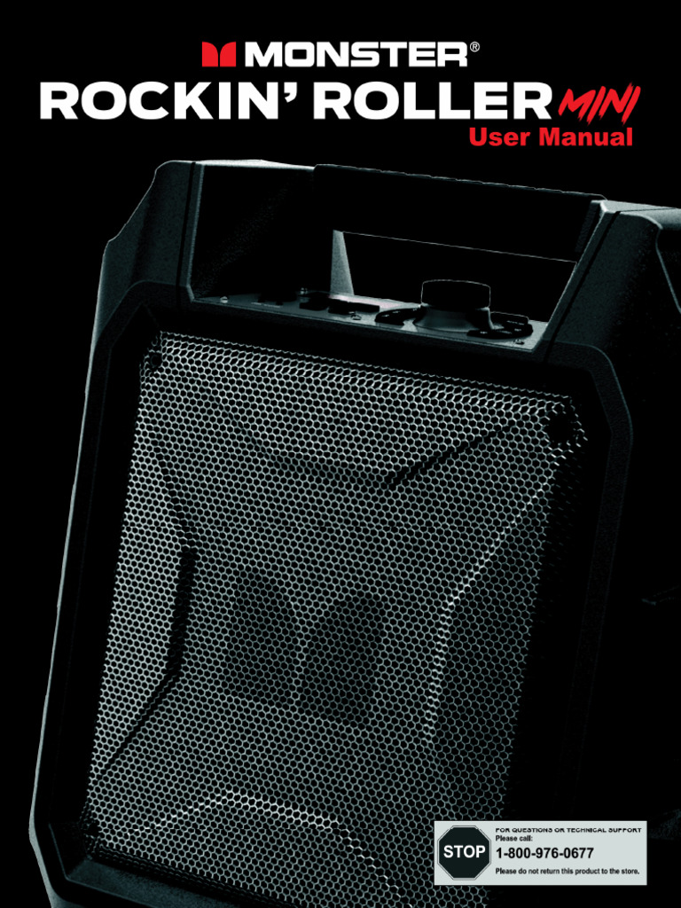 Monster Rockin Roller Mini Manual | PDF