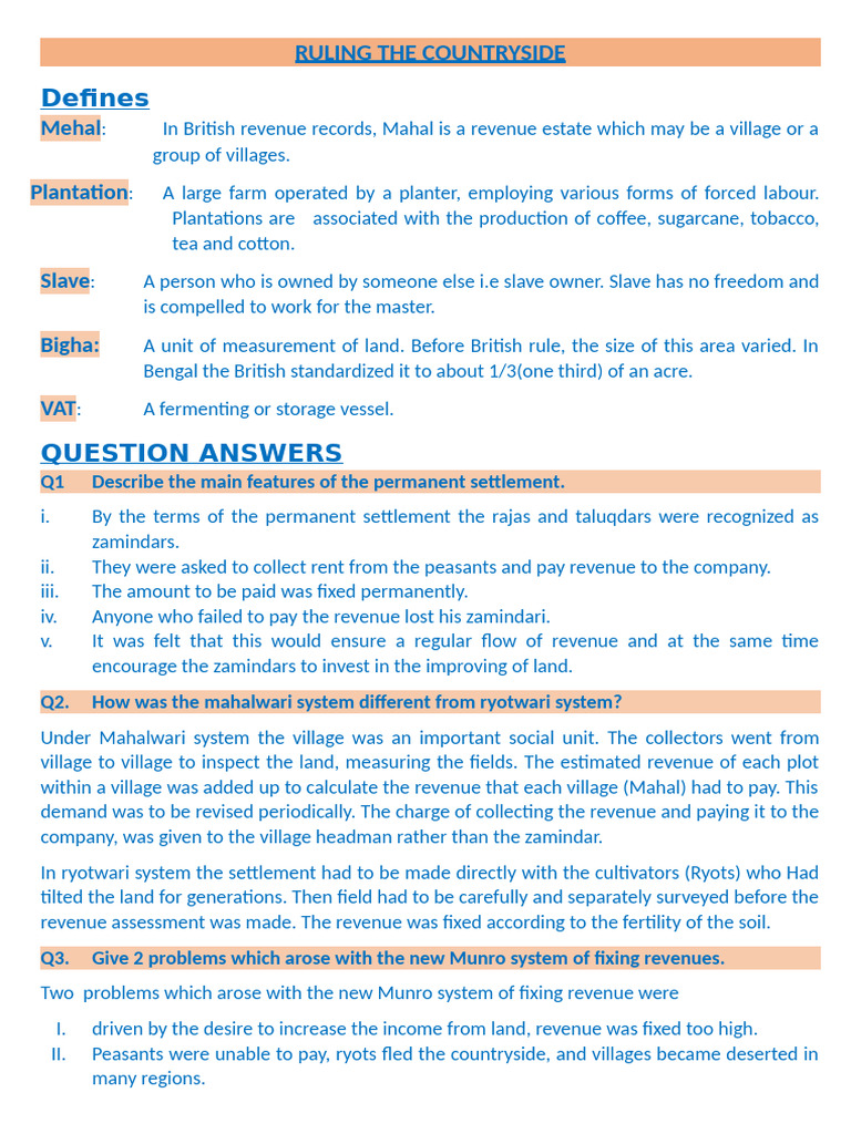 Hist L2 Ruling The Countryside | PDF | Agriculture