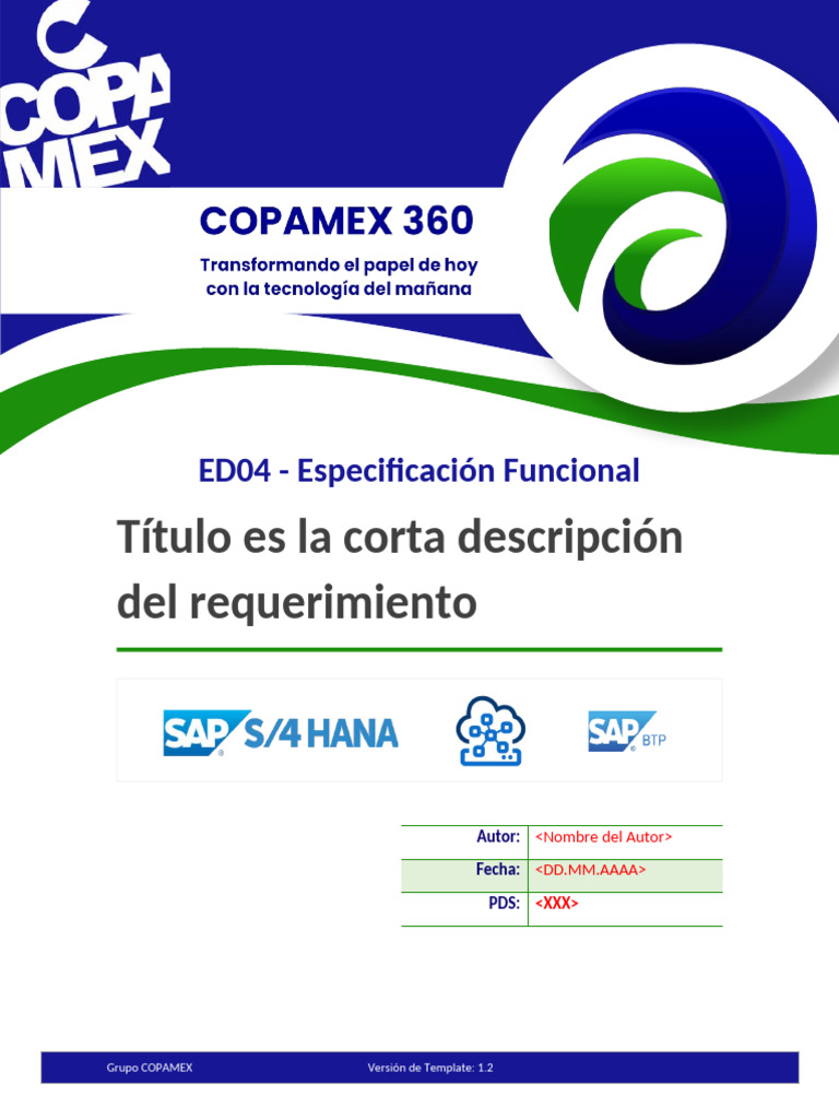 Especificación Funcional SAP ED04 | PDF | Informática | Tecnologías de ...