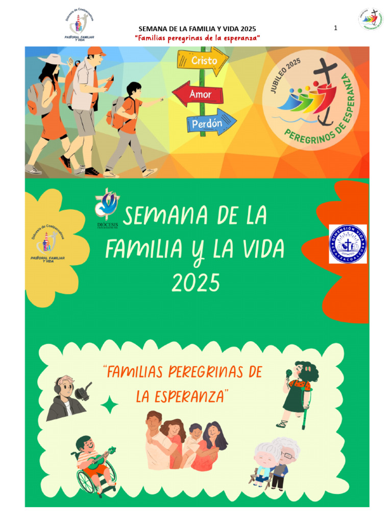 Semana de la Familia y Vida 2025 | PDF | Iglesia Católica | Amor