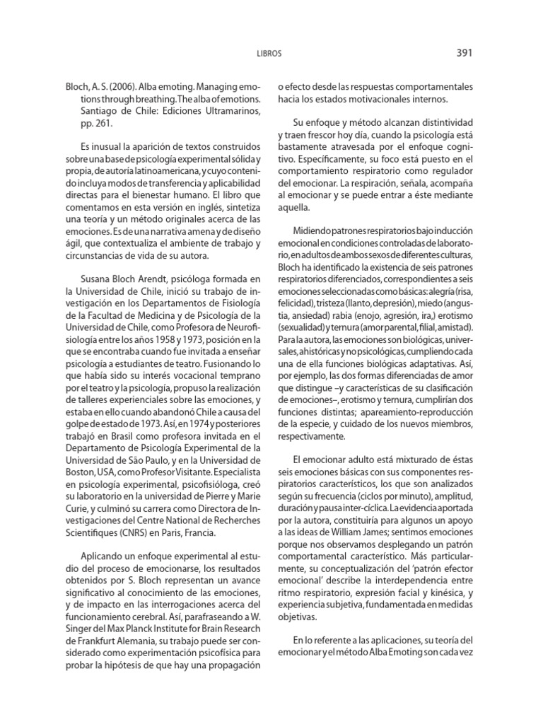 Alba Emoting: Controla tus emociones | PDF | Las emociones | Sicología