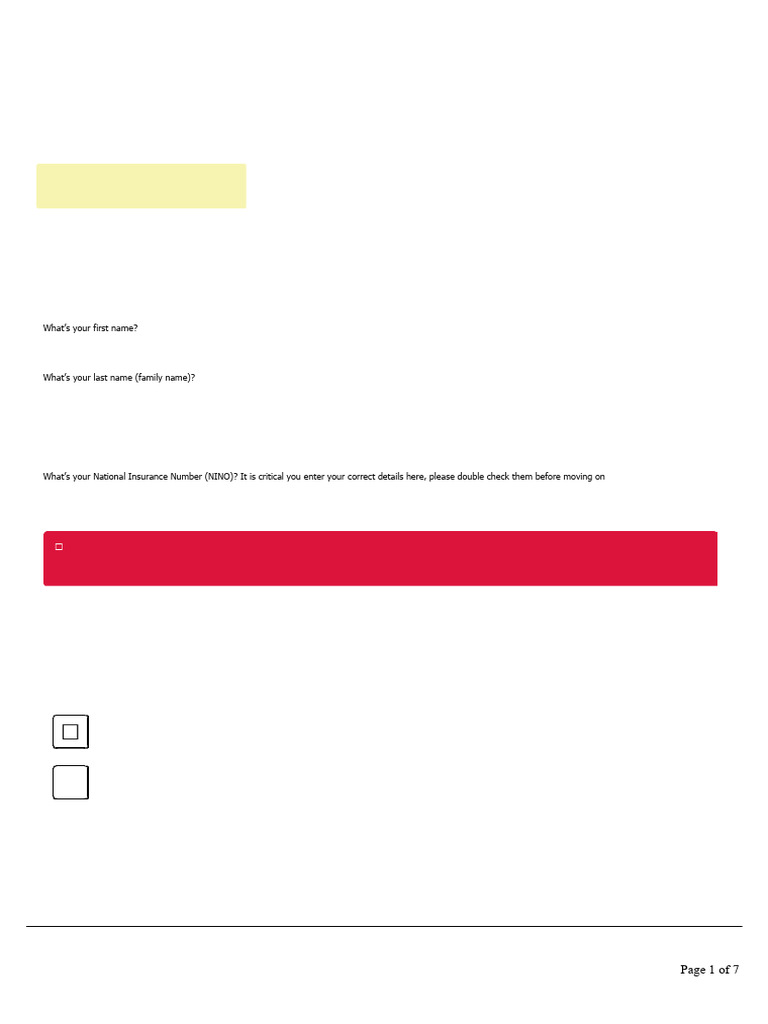 Universal Credit Application Details | PDF