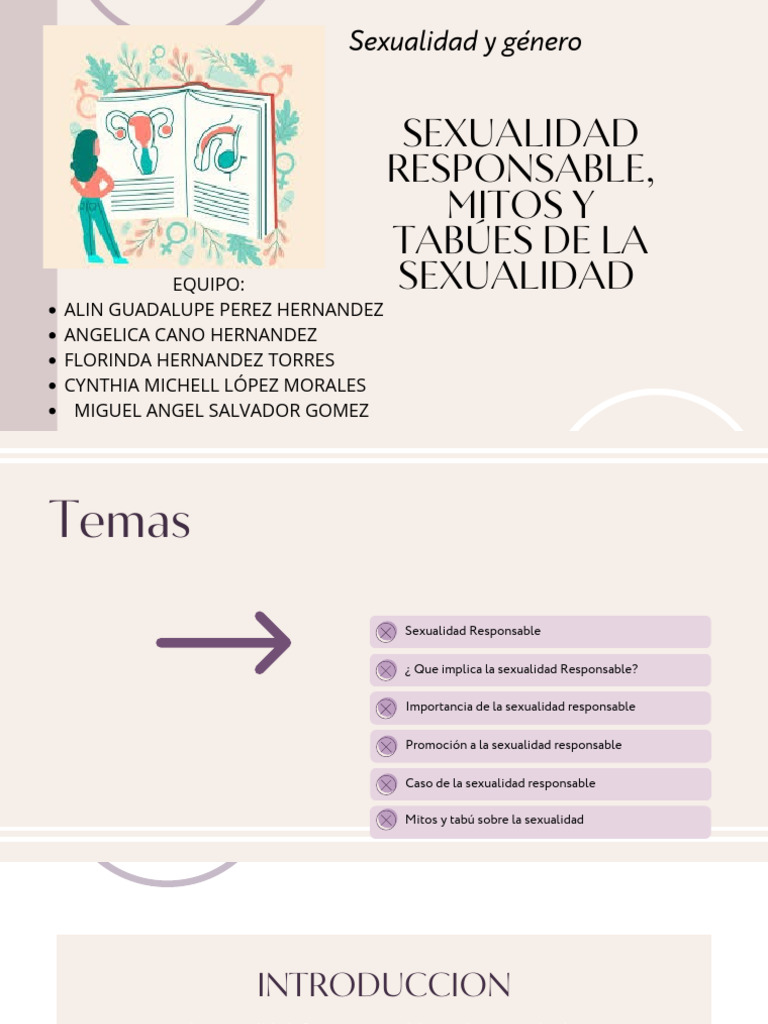 Sexualidad Responsable: Mitos y Realidades | PDF | La sexualidad humana ...