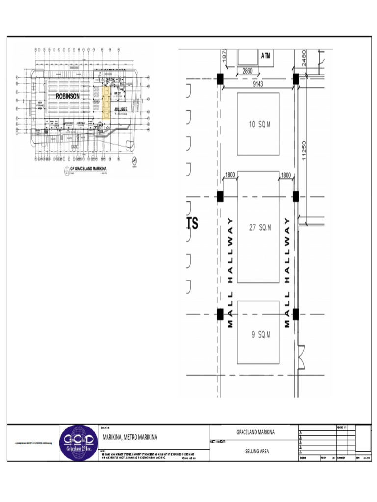 Graceland Marikina Selling Area Overview | PDF
