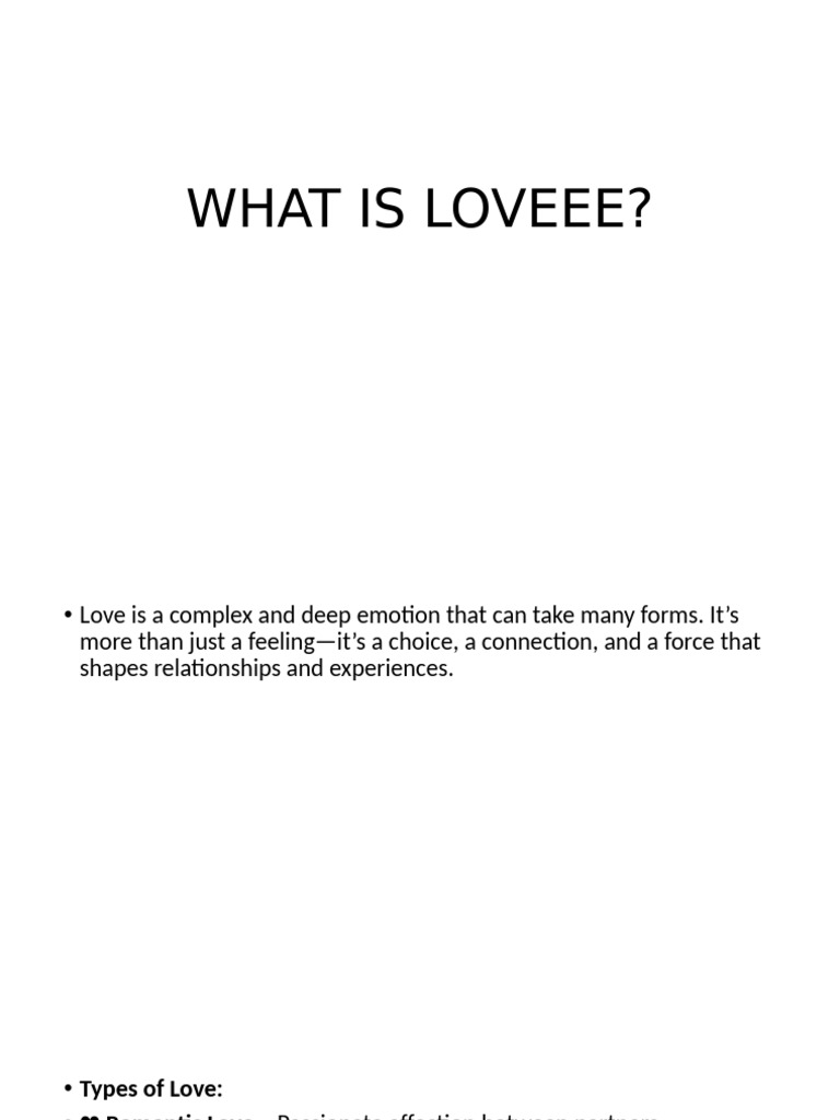 WHAT IS LOVEEE PDF