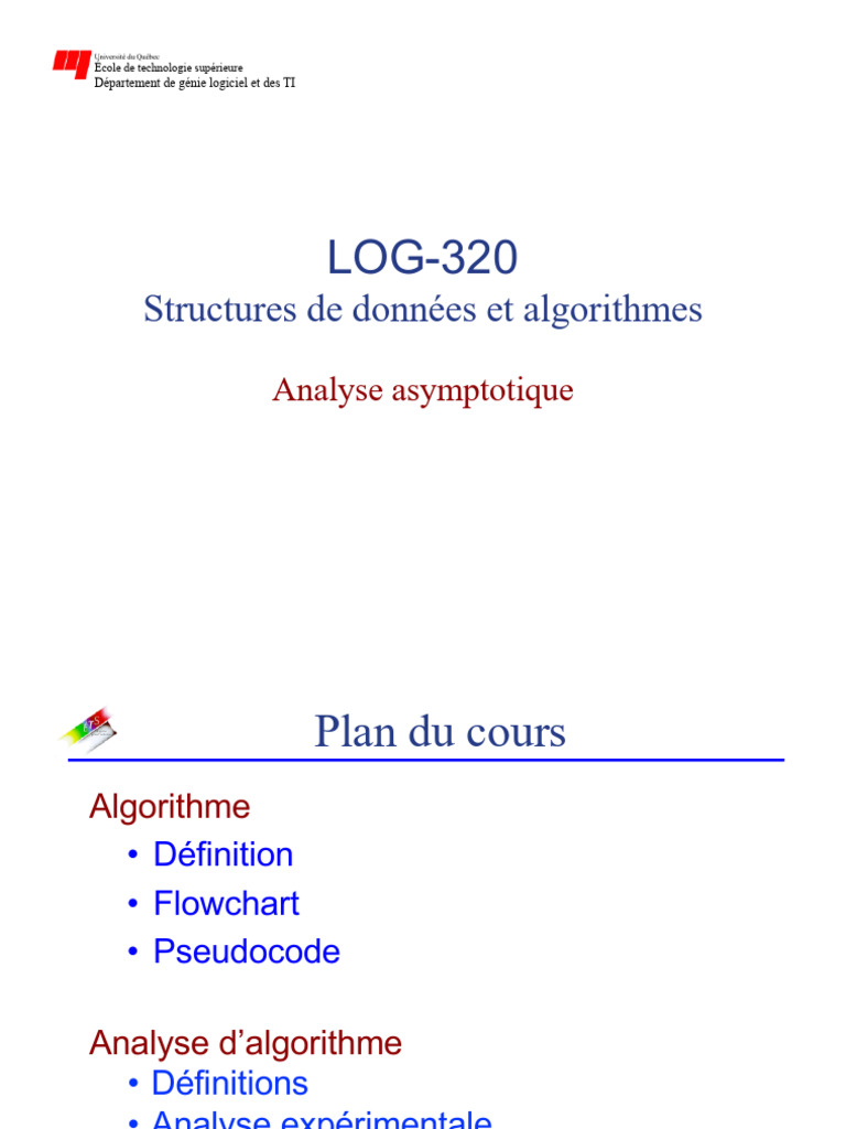 LOG-320 : Structures de données et algorithmes | PDF | Algorithmes ...
