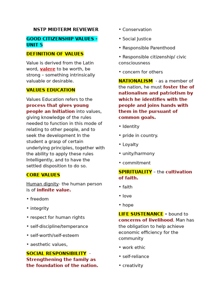 NSTP-REVIEWER | PDF | Elections | Voting