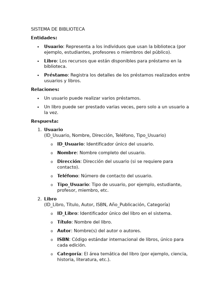 Sistema De Gestión De Bibliotecas Pdf