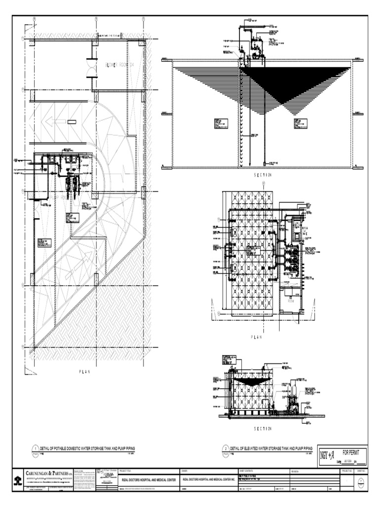 Rdhmc_p-4.01_detail of Potable and Non-potable Water & Storage Tank and ...