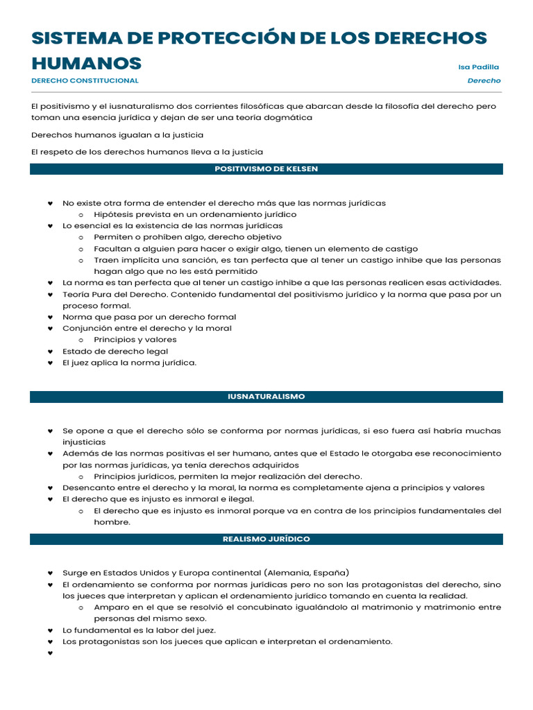 Sistema de Protección de Derechos Humanos | PDF | Derechos humanos ...