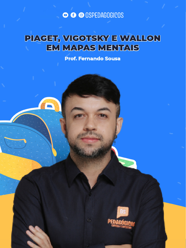 Mapas Mentais: Piaget, Vygotsky e Wallon | PDF | Aprendizado | Psicologia