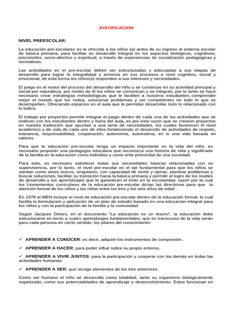 Plan de Estudios Preescolar 2025 | PDF | Aprendizaje | Educación de la ...