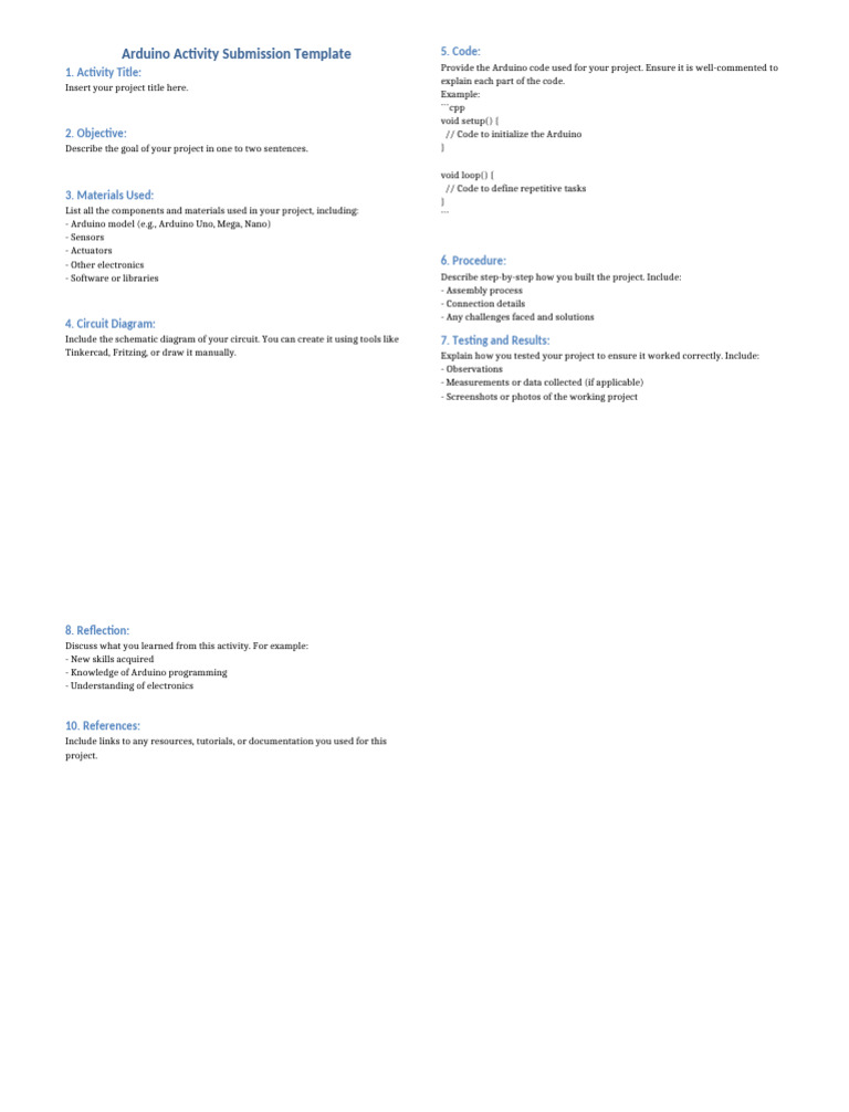 Arduino_Activity_Submission_Template-4 | PDF | Arduino