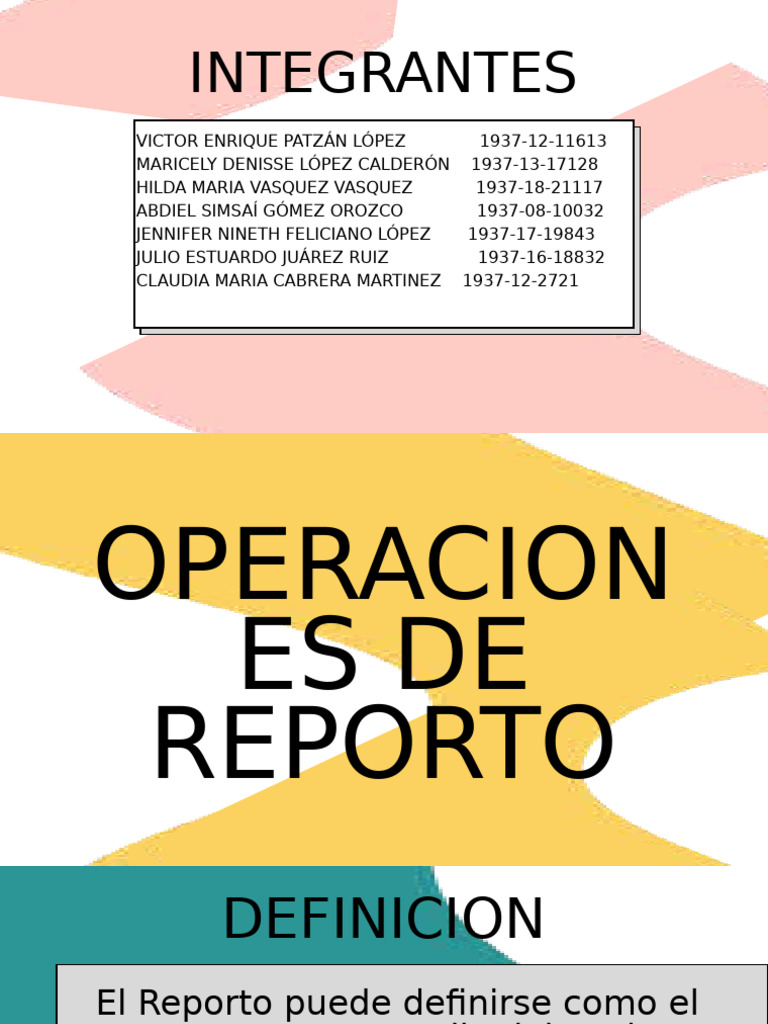 Contrato de Reporto: Definición y Claves | PDF | Mercado (economía ...