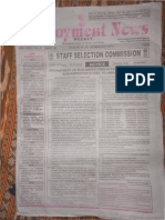 Employment News online e paper - Rojgar Samachar - रोजगार समाचार New Delhi 18 - 24 February 2012 Vol. XXXVI No. 47