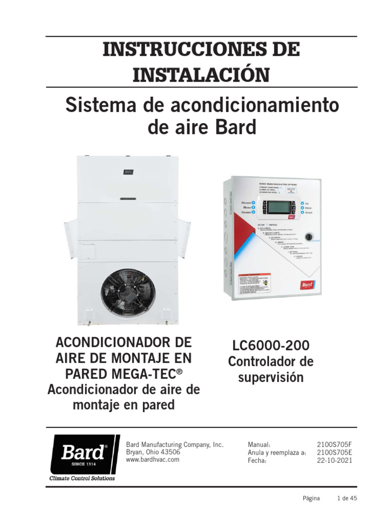 2100S705(F) Instalación Mega Tec (1) | PDF | Bienes manufacturados