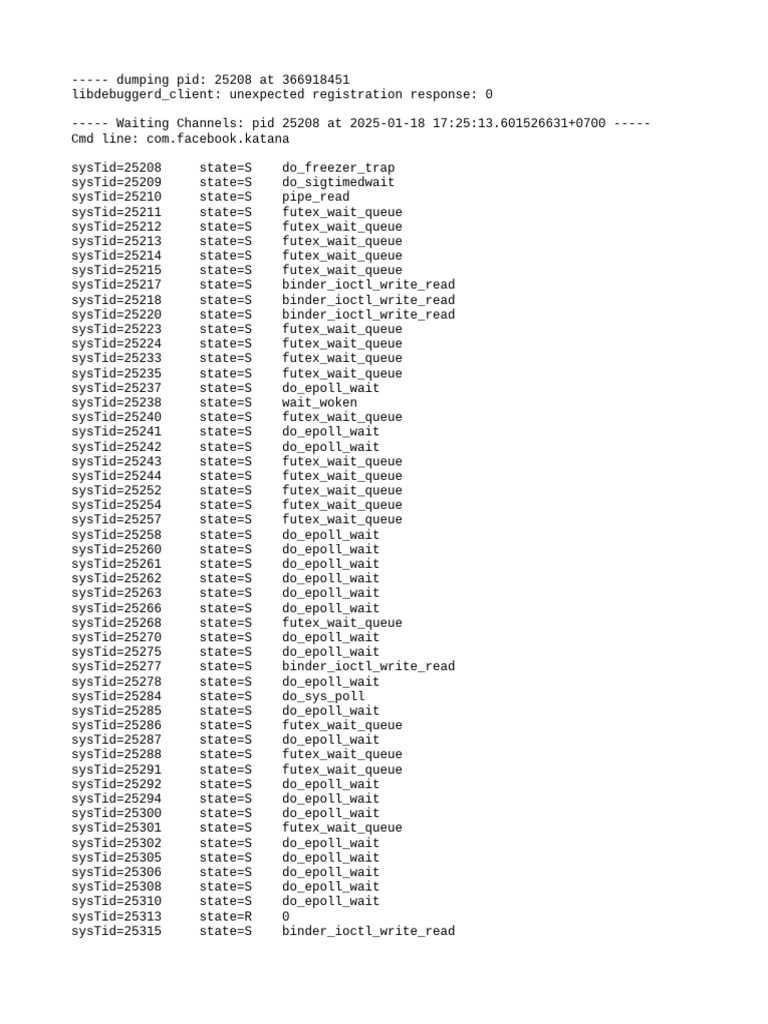 Facebook App Process Dump Log | PDF
