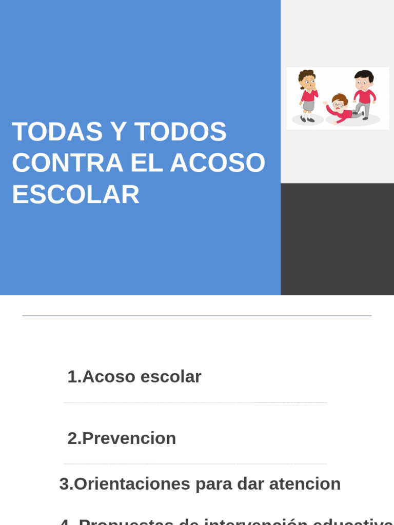 Estrategias contra el Acoso Escolar | PDF