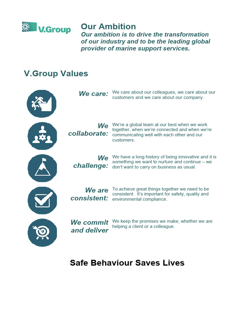 Mission Statement Values 2018 Pdf