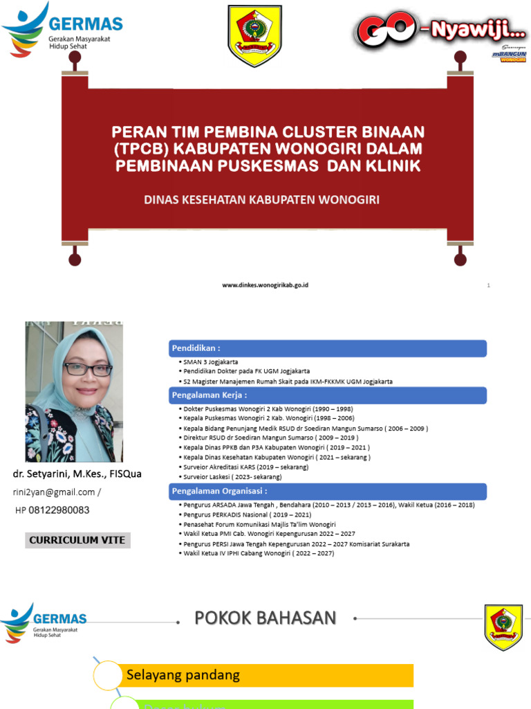 Peran TPCB dalam Pembinaan Kesehatan Wonogiri | PDF