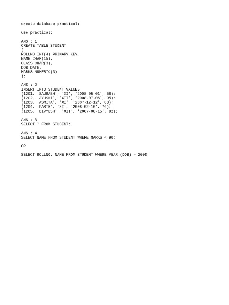 SQL 2 B 2025 | PDF