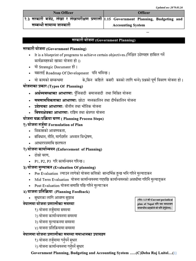 1.15 Government Planning, Budgeting and Accounting System | PDF