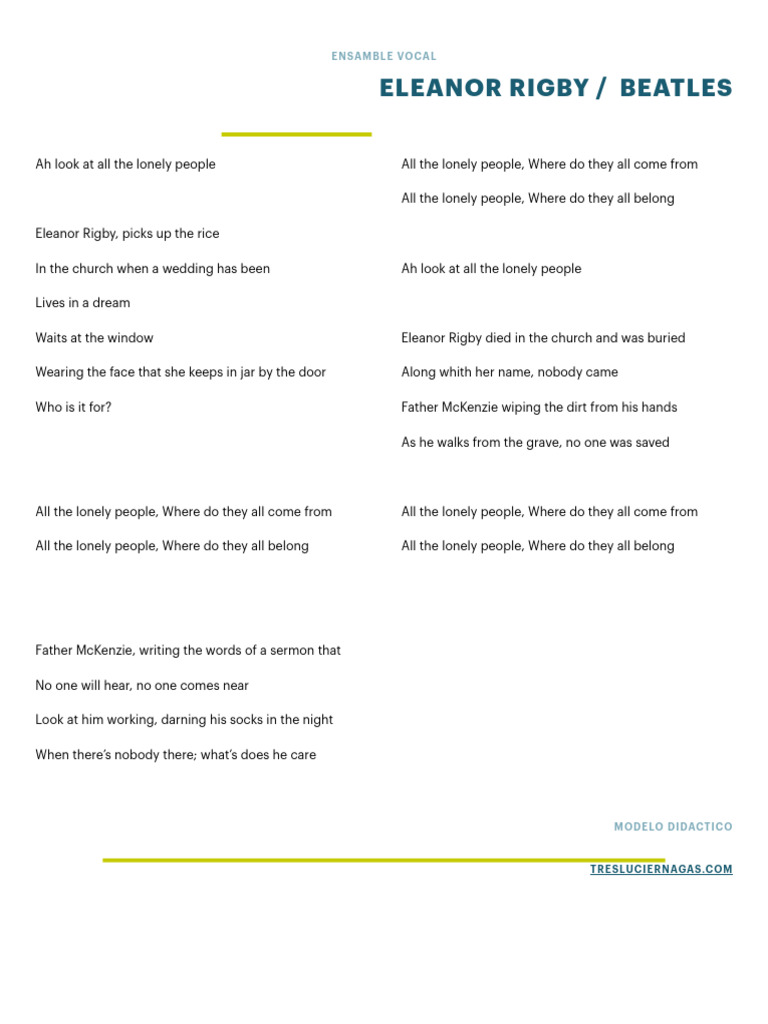 Eleanor Rigby | PDF