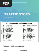 Traffic Stop Practice Script | PDF | Freedom Of Movement | Natural And ...