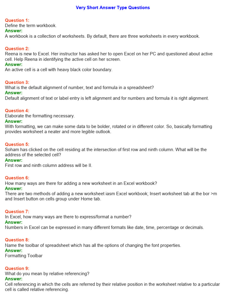 Excel Basics: Key Concepts & Functions | PDF | Spreadsheet | Microsoft ...