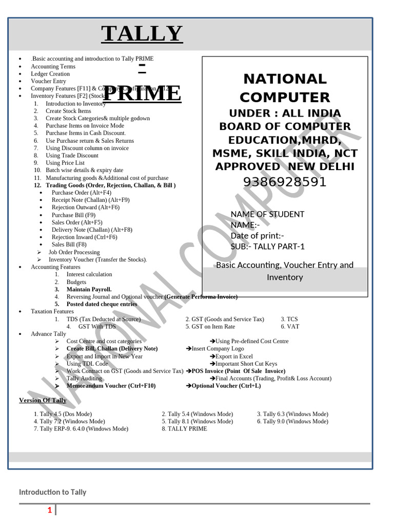 Inventory Categorization in Tally Prime | PDF | Debits And Credits ...
