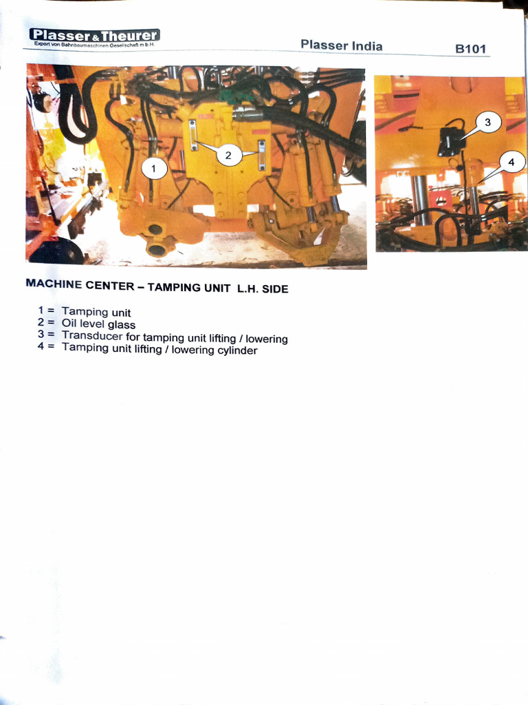 Tamping Unit Hydraulic System Overview | PDF | Hydraulics | Gas ...