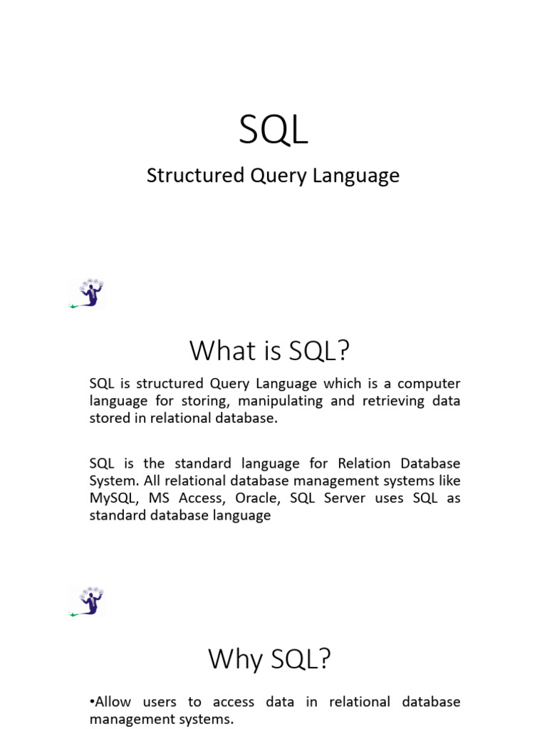 Introduction to SQL and RDBMS Concepts | PDF | Sql | Databases