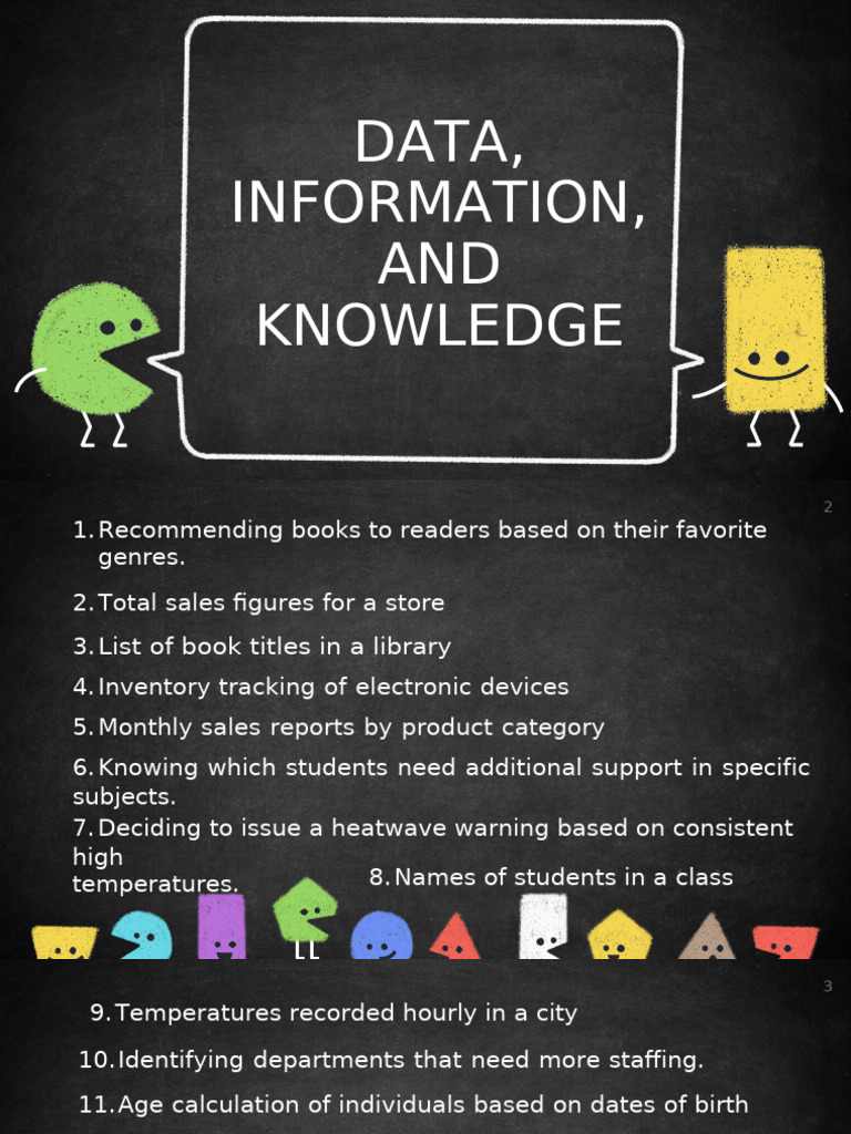 Data, Information, and Knowledge Explained | PDF | Data | Information