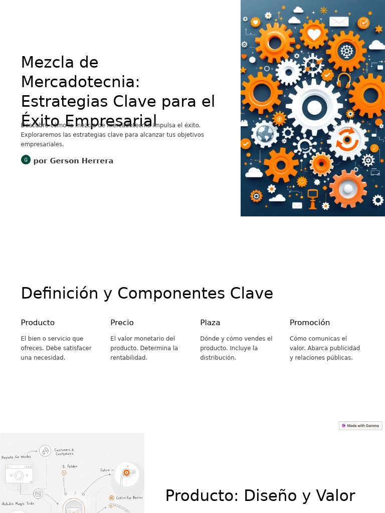Mezcla de Mercadotecnia Estrategias Clave Para El Exito Empresarial ...