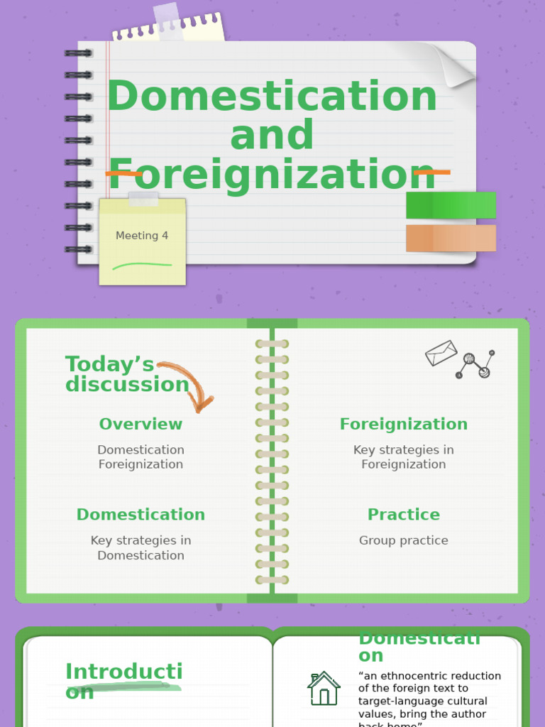 Domestication vs. Foreignization in Translation | PDF | Linguistics ...