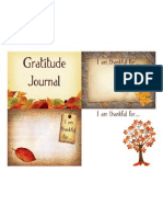 Gratitude Journal: I Am Thankful For..
