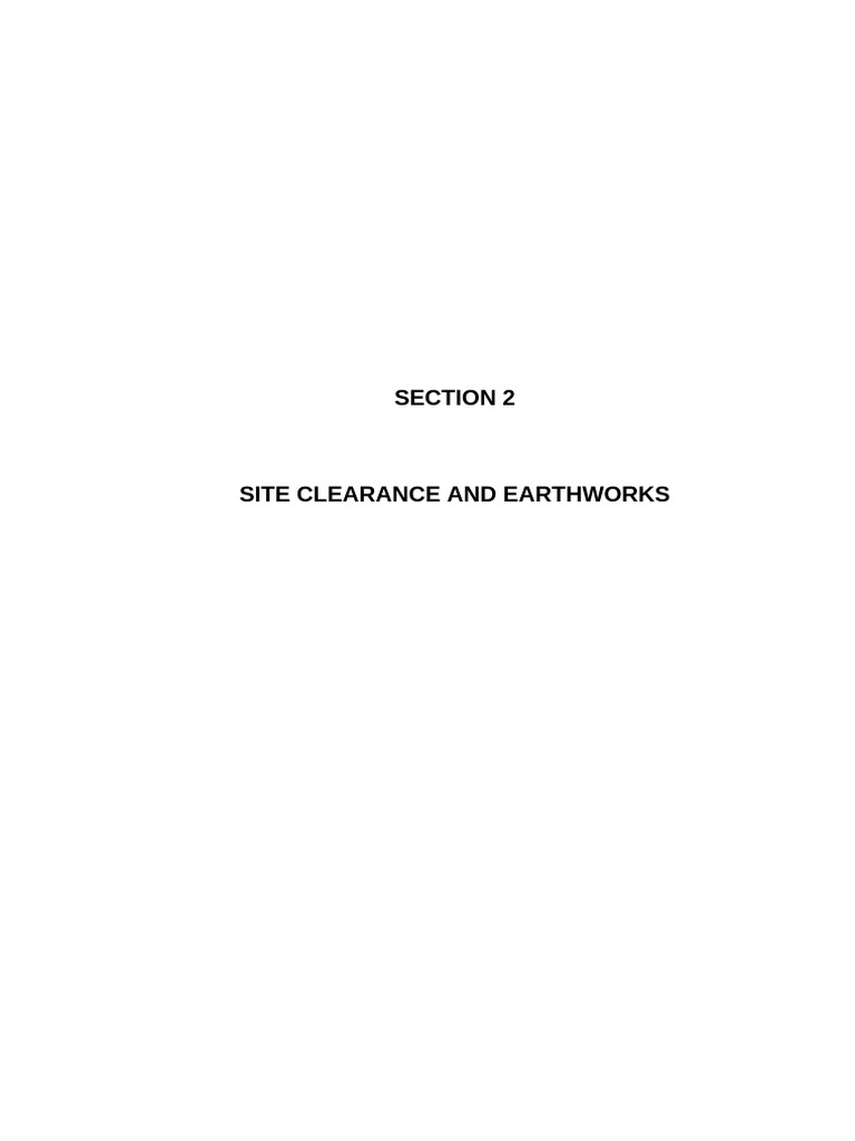 Site Clearance and Earthworks Overview | PDF | Rock (Geology) | Soil
