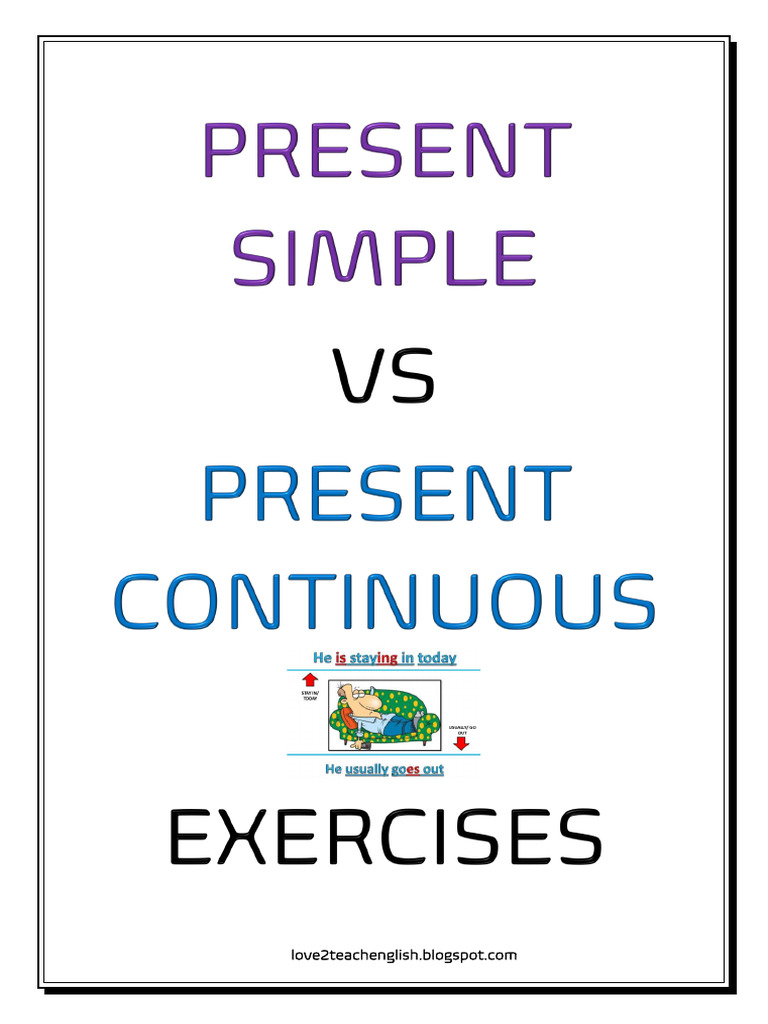 Present Simple Vs Present Continuous | PDF