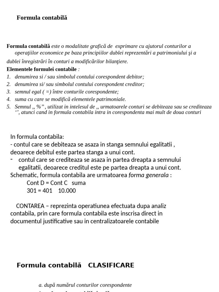 Formula Contabila | PDF