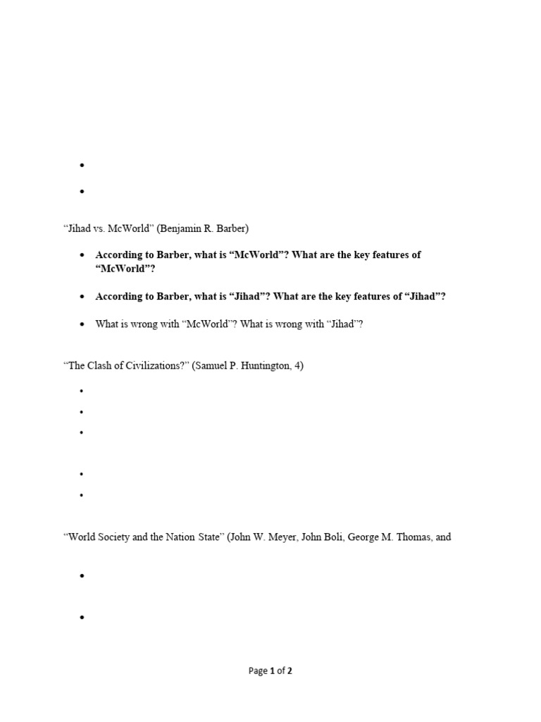 Study Guide - Globalization and Development | PDF | Economic ...