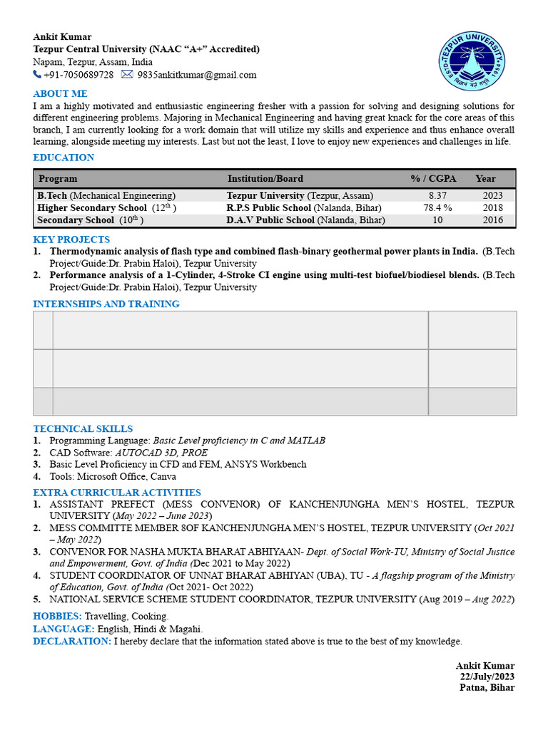 Ankit Kumar - Aep2305018426 | PDF