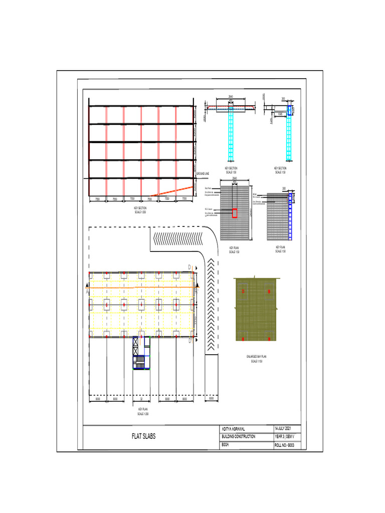 Building Construction Key Plans and Sections | PDF | Structural ...