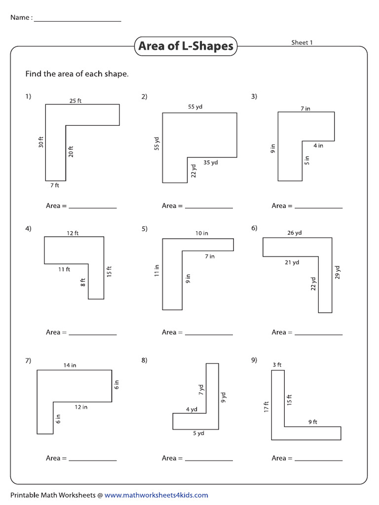 L Shapes 1 | PDF