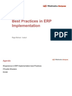 Best Practices in ERP Implementation