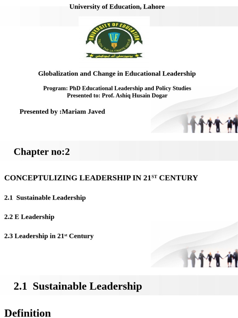 21st Century Educational Leadership Insights | PDF | Sustainability ...