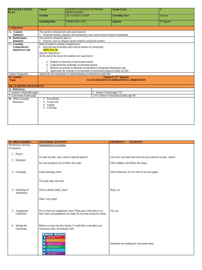 LP DAY 4 PHYSICS | PDF | Velocity | Acceleration