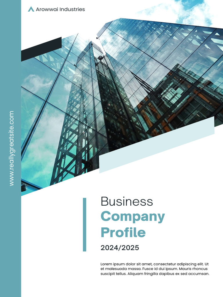 White Green Black Modern Business Company Profile Booklet | PDF