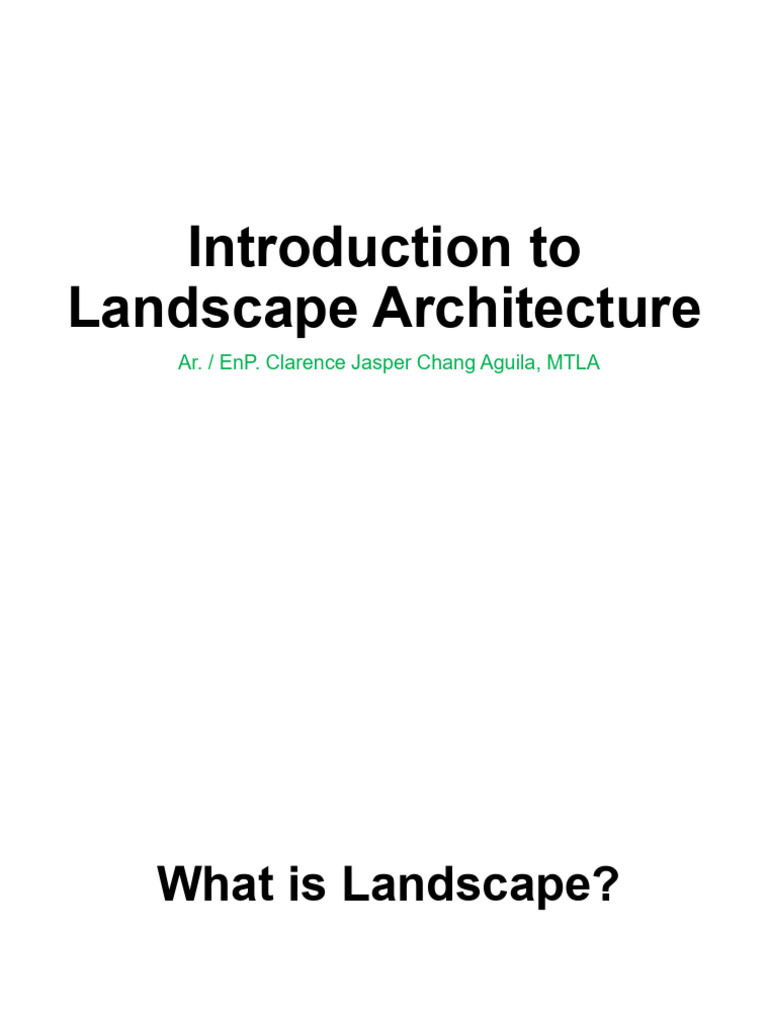 Landscape Architecture Pdf Landscape Parks